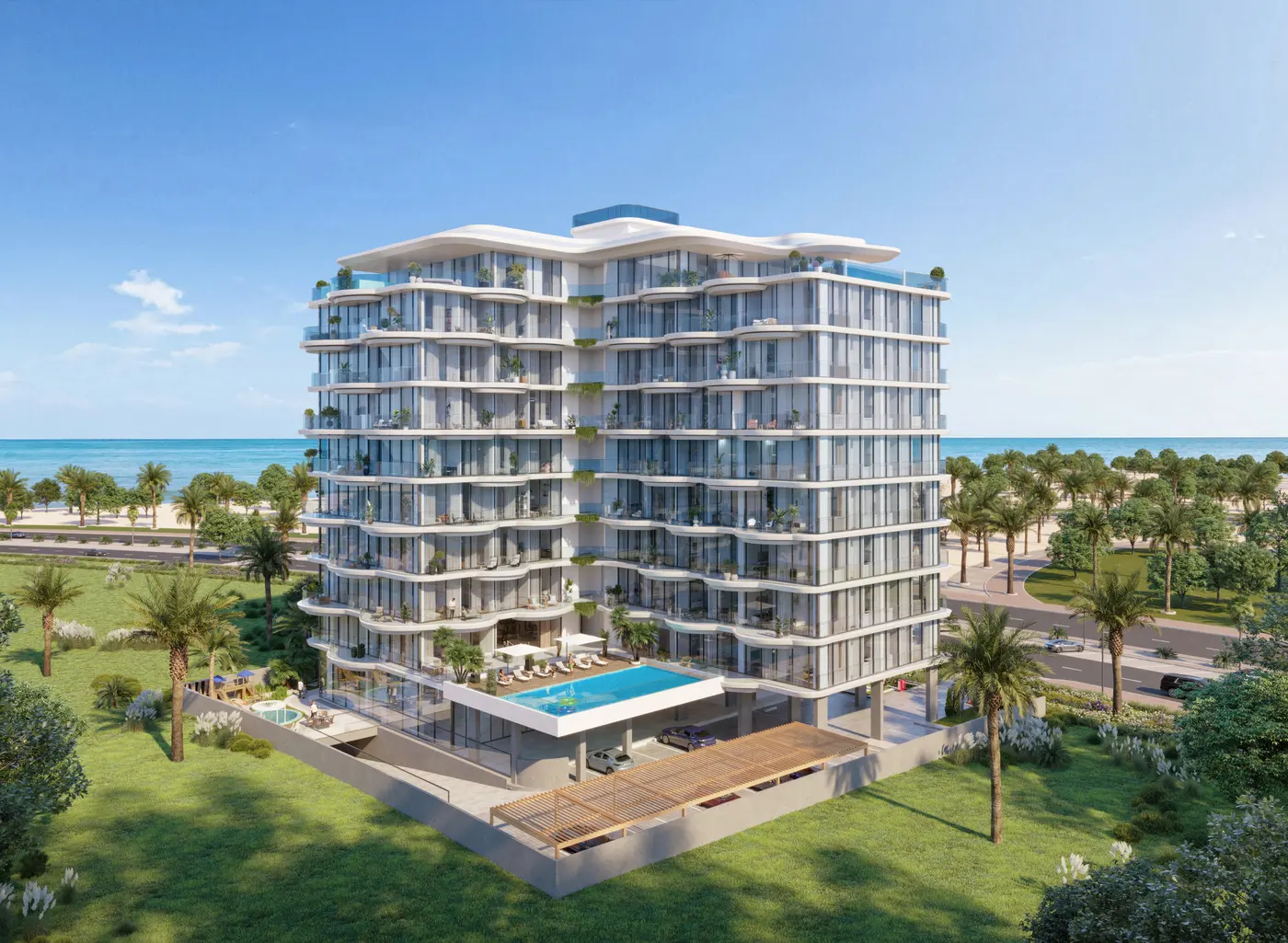 BNW's own towers on Al Marjan Island, developer render