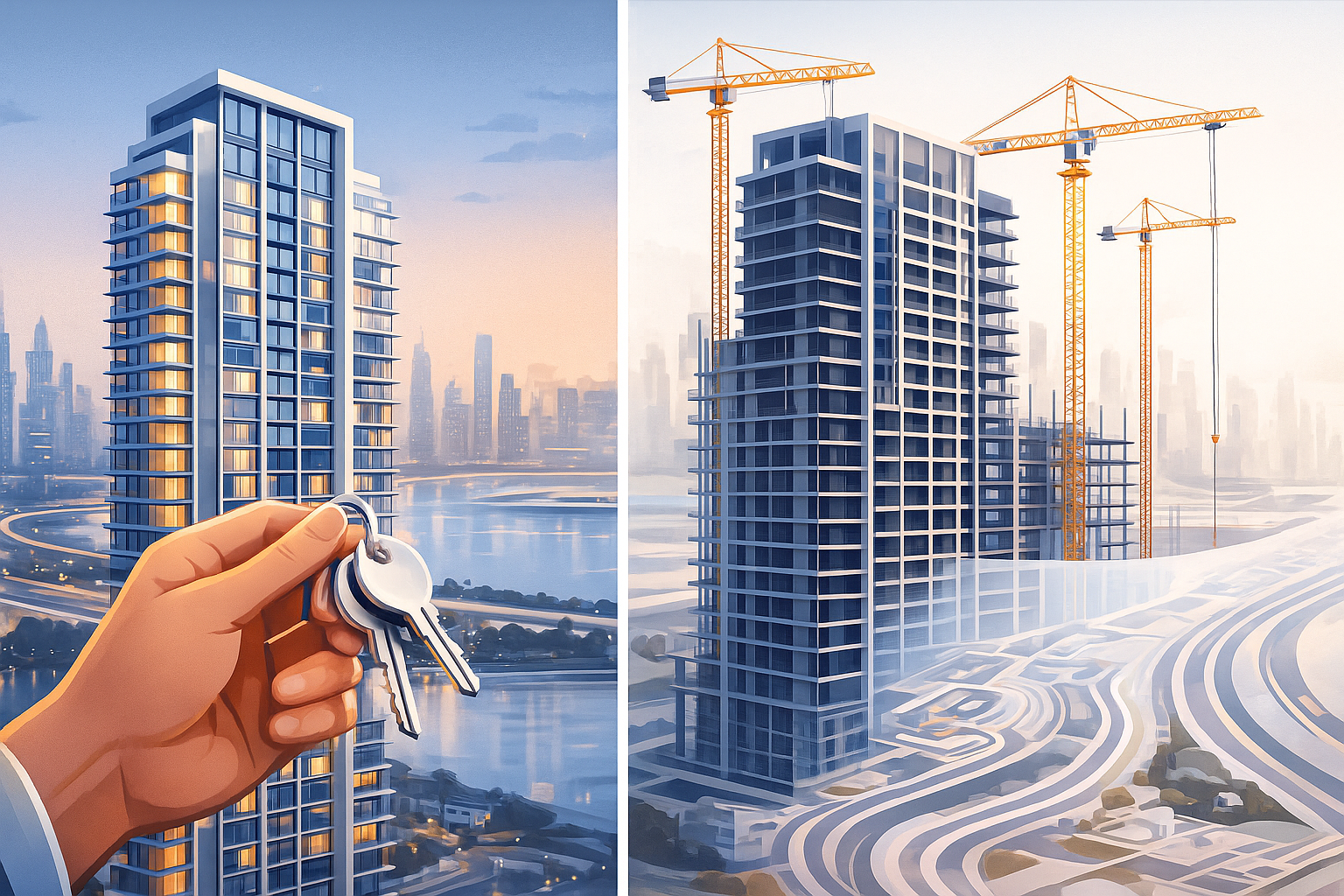 Off-plan vs ready comparison