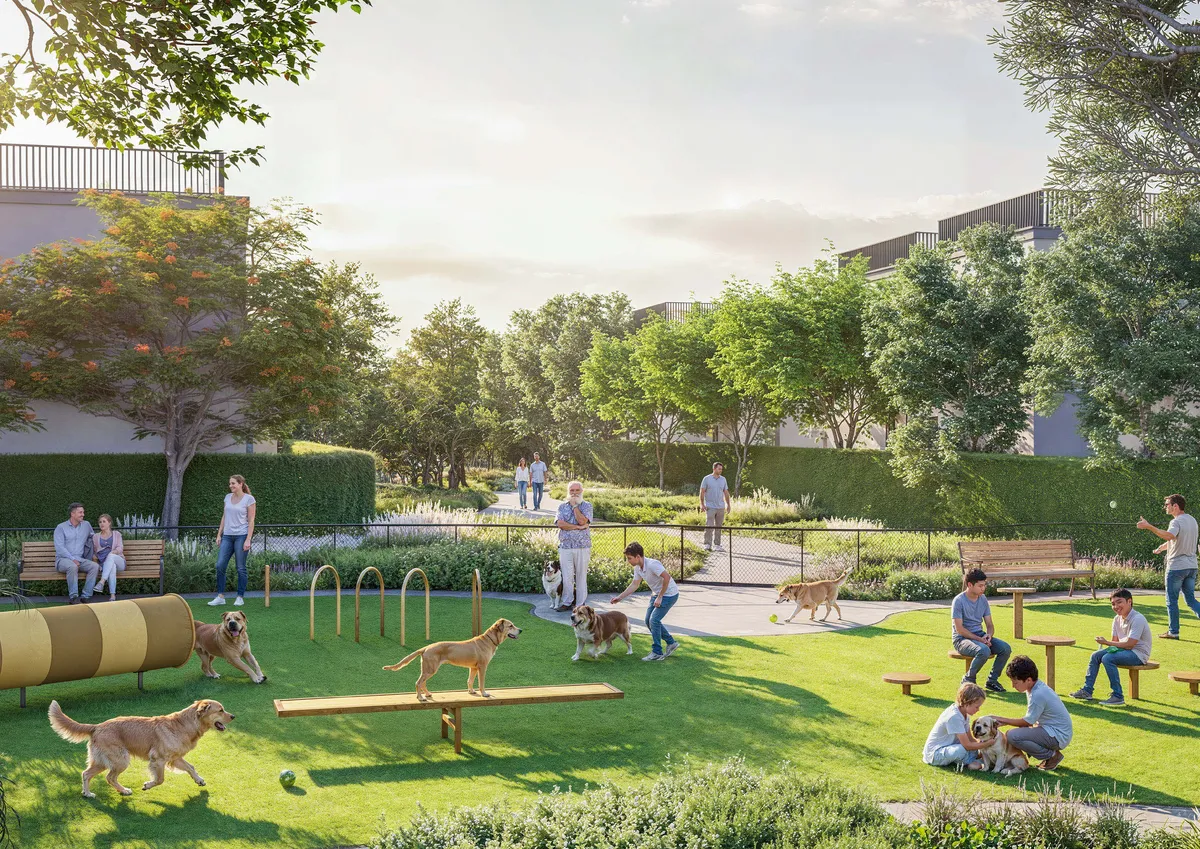 Sobha Sanctuary park and play areas, developer render